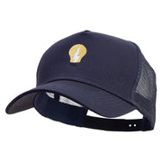 Electrical Bulb Five Panels Pro Style Trucker Mesh Cap - Navy OSFM