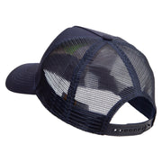 Electrical Bulb Five Panels Pro Style Trucker Mesh Cap - Navy OSFM