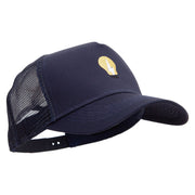 Electrical Bulb Five Panels Pro Style Trucker Mesh Cap - Navy OSFM