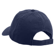 Tropical Parrot Logo Embroidered Garment Washed Cotton Twill Cap - Navy OSFM