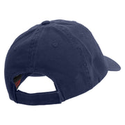 Tropical Parrot Logo Embroidered Garment Washed Cotton Twill Cap - Navy OSFM