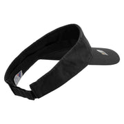 Licensed 82nd Airborne Military Embroidered Cotton Twill Washed Visor - Black OSFM