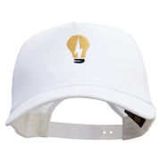 Electrical Bulb Five Panels Pro Style Trucker Mesh Cap - White OSFM