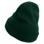 Coast Gurad Veteran Embroidered 12 Inch Long Knitted Beanie - Dk-Green OSFM