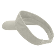 Licensed 82nd Airborne Military Embroidered Cotton Twill Washed Visor - Stone OSFM