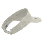 Licensed 82nd Airborne Military Embroidered Cotton Twill Washed Visor - Stone OSFM