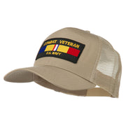 US Navy Combat Veteran Patched Mesh Cap