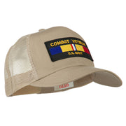 US Navy Combat Veteran Patched Mesh Cap