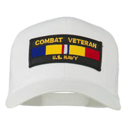 US Navy Combat Veteran Patched Mesh Cap