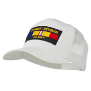 US Navy Combat Veteran Patched Mesh Cap