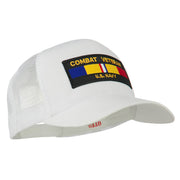 US Navy Combat Veteran Patched Mesh Cap