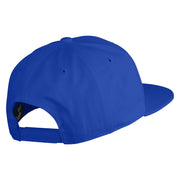 Old English Black S Patched 6 Panels Round Bill Cap - Royal OSFM