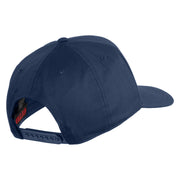 USS America CV 66 Blue Patched Solid Cotton Twill 5 Panel Prostyle Snap Cap - Navy OSFM