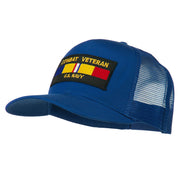 US Navy Combat Veteran Patched Mesh Cap