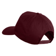 USS America CV 66 Blue Patched Solid Cotton Twill 5 Panel Prostyle Snap Cap - Maroon OSFM