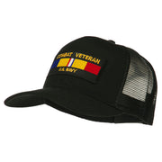 US Navy Combat Veteran Patched Mesh Cap