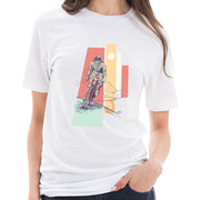 4 Layered Cyclist Graphic Design Deluxe Jersey T-Shirt