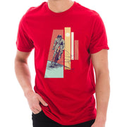 4 Layered Cyclist Graphic Design Deluxe Jersey T-Shirt