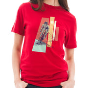 4 Layered Cyclist Graphic Design Deluxe Jersey T-Shirt