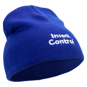 Insect Control Embroidered 8 Inch Short Beanie - Royal OSFM