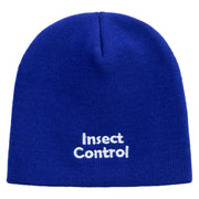 Insect Control Embroidered 8 Inch Short Beanie - Royal OSFM