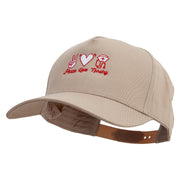 Peace Love Nursing Solid Cotton Twill 5 Panel Prostyle Snap Cap - Khaki OSFM