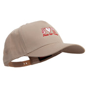 Peace Love Nursing Solid Cotton Twill 5 Panel Prostyle Snap Cap - Khaki OSFM