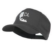 California with Bear Embroidered Cap