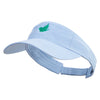 Nature Bird Icon Embroidered Cotton Twill Washed Soft Visors - Lt-Blue OSFM