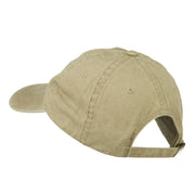 Captain Embroidered Low Profile Washed Cap