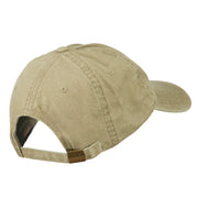 Captain Embroidered Low Profile Washed Cap