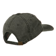 Cowboy Embroidered Washed Cap