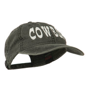 Cowboy Embroidered Washed Cap