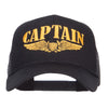 Captain Wing Logo Embroidered Mesh Cap