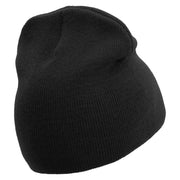 Insect Control Embroidered 8 Inch Short Beanie - Black OSFM