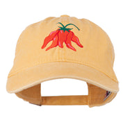 Chili Ristra Embroidered Washed Cap