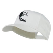 California with Bear Embroidered Cap