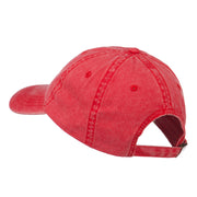 Captain Embroidered Low Profile Washed Cap