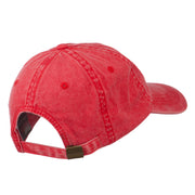 Captain Embroidered Low Profile Washed Cap