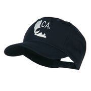 California with Bear Embroidered Cap