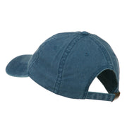 Captain Embroidered Low Profile Washed Cap