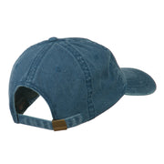 Captain Embroidered Low Profile Washed Cap