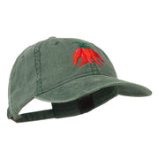 Chili Ristra Embroidered Washed Cap