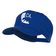 California with Bear Embroidered Cap