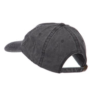 Captain Embroidered Low Profile Washed Cap