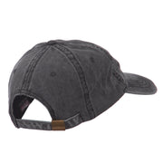 Captain Embroidered Low Profile Washed Cap