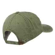 Cowboy Embroidered Washed Cap