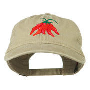 Chili Ristra Embroidered Washed Cap