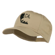 California with Bear Embroidered Cap