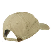 Cowboy Embroidered Washed Cap